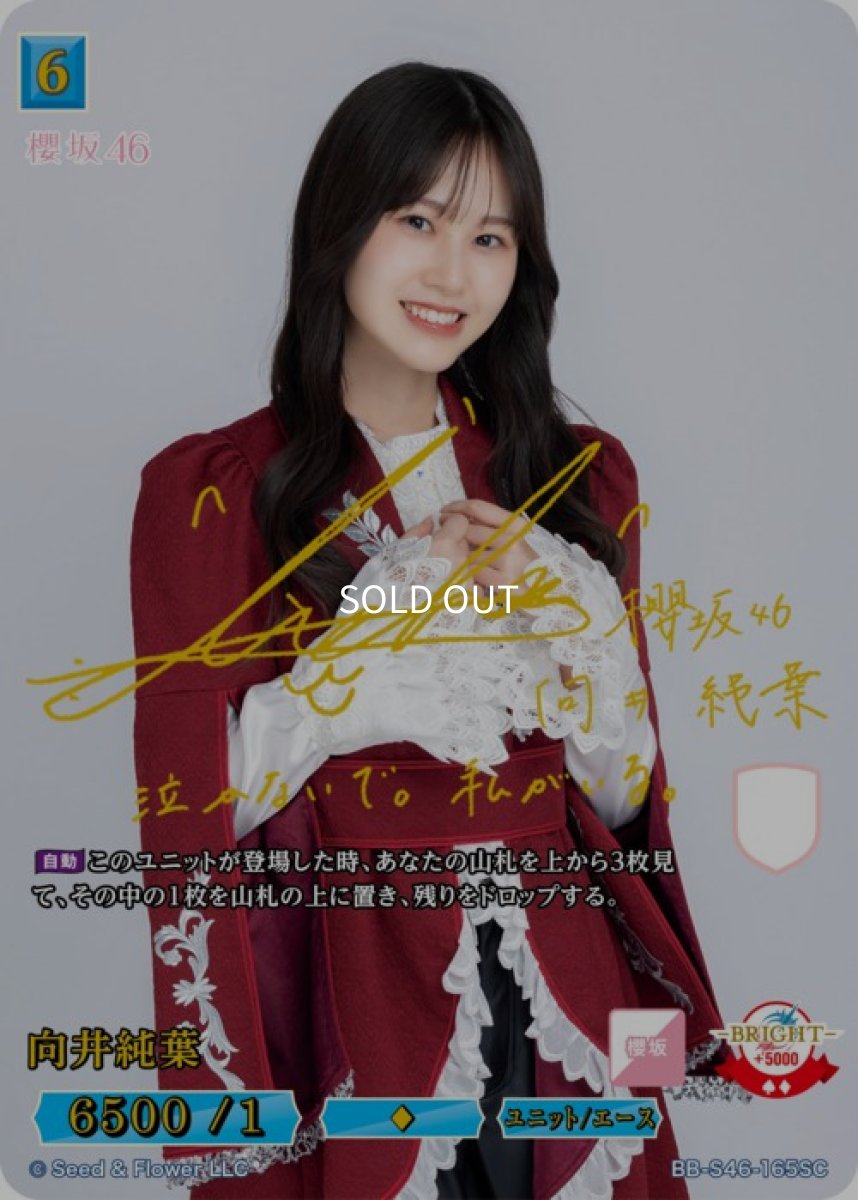 画像1: 向井純葉(箔押しサイン) (1)